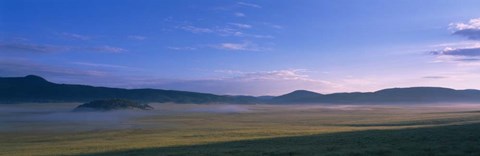 Framed Valle Grande, Valles Caldera National Preserve, New Mexico Print