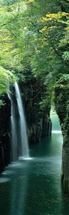 Framed Waterfall in Miyazaki, Japan Print