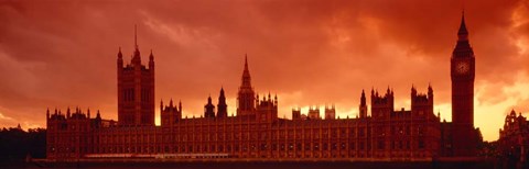 Framed Houses of Parliament, London, England Print