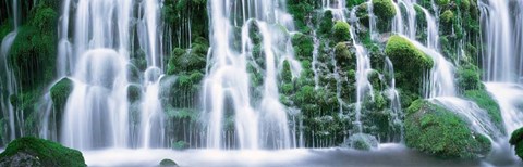 Framed Waterfall, Akita, Japan Print