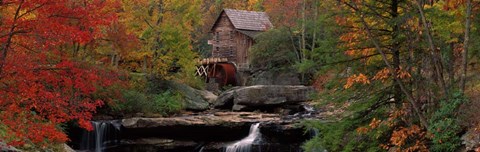 Framed Glade Creek Grist Mill, West Virginia Print