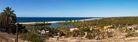 Framed Lagoon at Playa La Poza, Todos Santos, Baja California Sur, Mexico Print