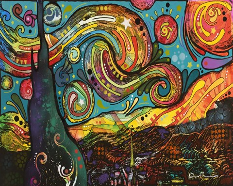 Framed Starry Night Print