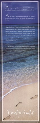 Framed Footprints Print