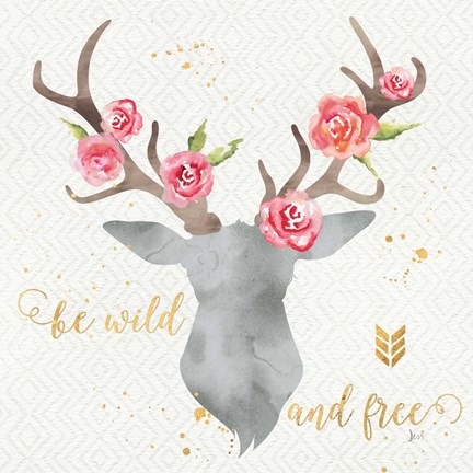 Framed Wild Bohemian I Print