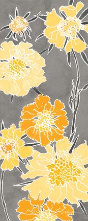 Framed Cloisonne Beauty I Gray Print