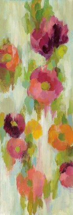 Framed Coral and Emerald Garden III Print