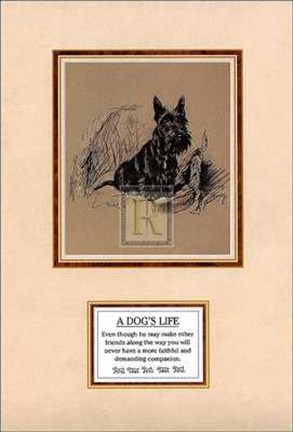 Framed Mac - Dog's Life II Size 8x12 Print
