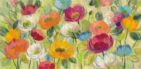 Framed Chartreuse Garden Print