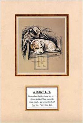 Framed Mac - Dog's Life I Size 8x12 Print