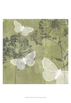 Framed Dandelion &amp; Wings I Print