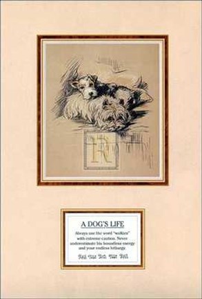 Framed Mac - Dog's Life IV Size 8x12 Print