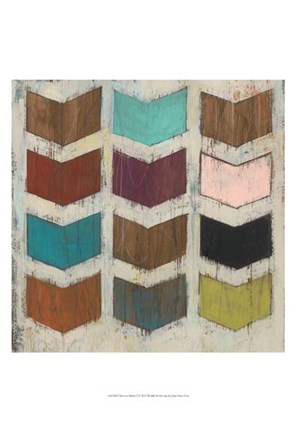 Framed Chevron Matrix I Print