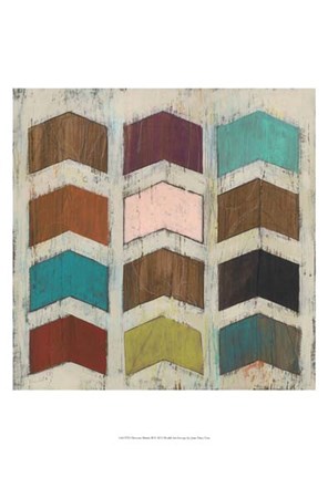 Framed Chevron Matrix II Print