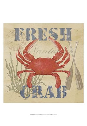 Framed Wild Caught Crab Print