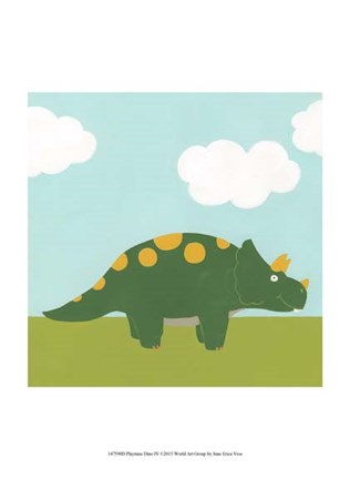 Framed Playtime Dino IV Print