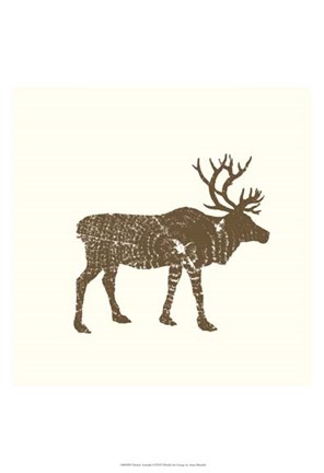 Framed Timber Animals I Print