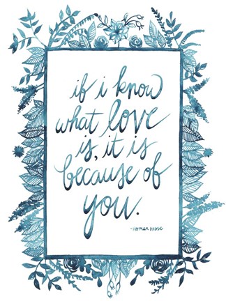 Framed Love Quote II Print