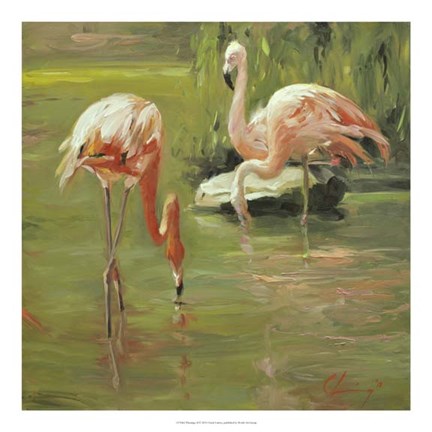 Framed Flamingo II Print