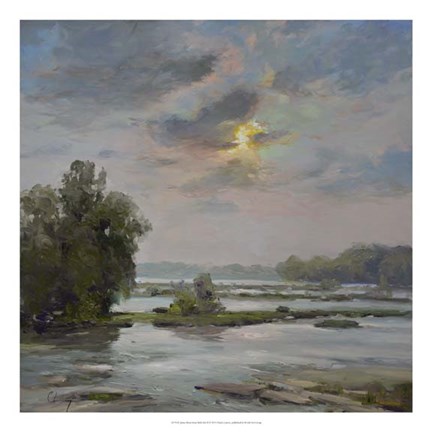 Framed James River from Belle Isle II Print