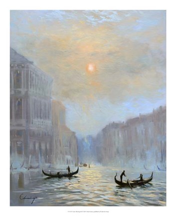 Framed Venice Morning Mist Print