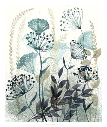 Framed Allayed Floral I Print