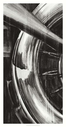 Framed Vintage Propeller I Print