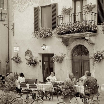 Framed Tuscany Caffe VI Print