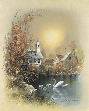 Framed House B Print