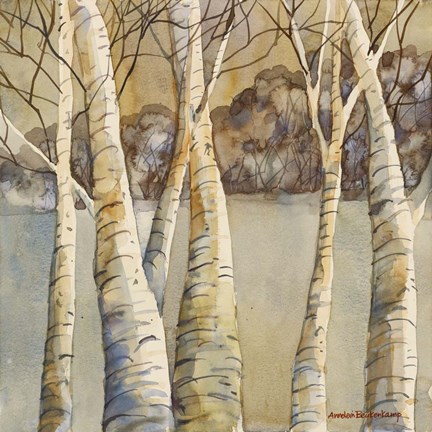 Framed Birch Print