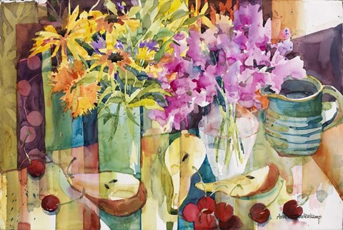 Framed Cherries Jubilee Print