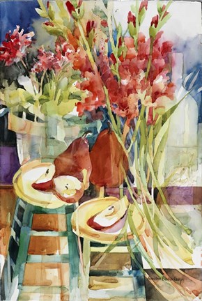 Framed Sweeping Blooms Print