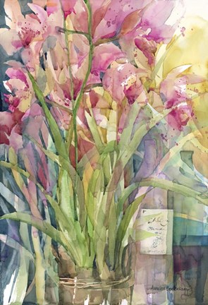 Framed Orchid Gathering Print