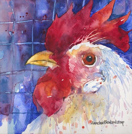 Framed Primary Colors Print