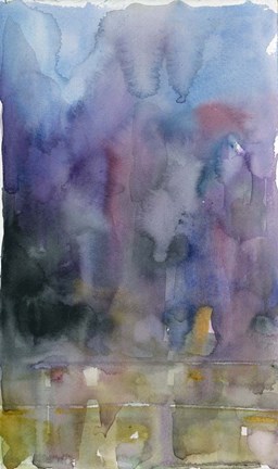 Framed Purple Background Print