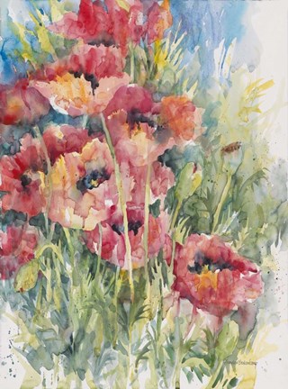 Framed Blooming Blaze Print