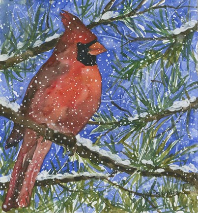 Framed Bright Among Greens Print