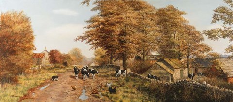 Framed Milking Time Print