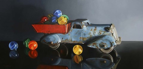 Framed Antique Toy Truck Print