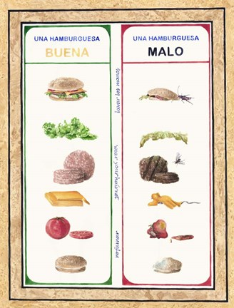 Framed Malo Y Bueno Print