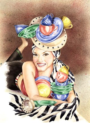 Framed My Baby&#39;s Not A Dish, She&#39;s The Whole Set Of China Print