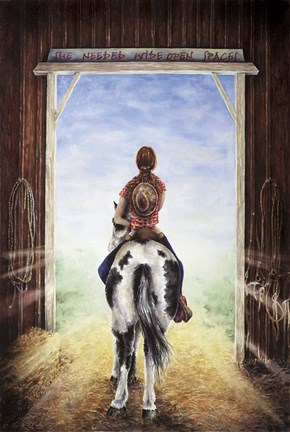 Framed Wide Open Spaces Print