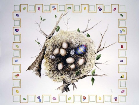 Framed Easter Nest Print