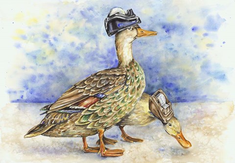 Framed Duck Tape Dispensers Print