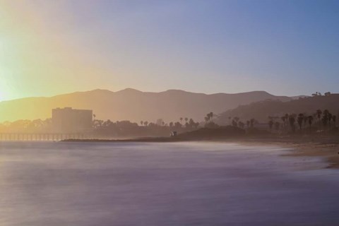 Framed Down the Beach Print
