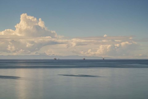 Framed Oil Rig Backdrop Print