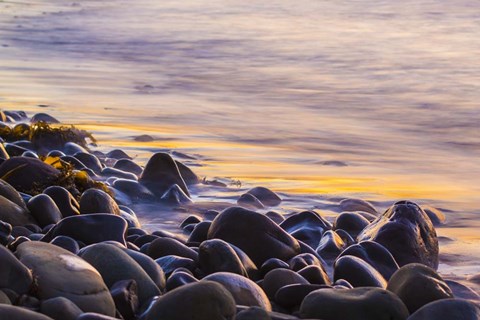 Framed Wet Rock Reflections Print