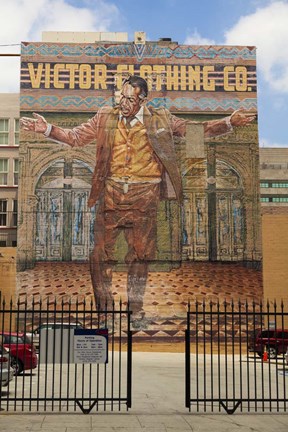 Framed Victor Clothing Co. Print