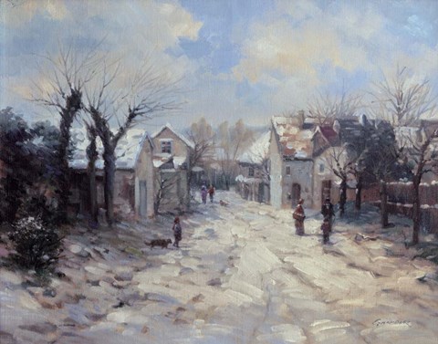 Framed Quaint Village Print