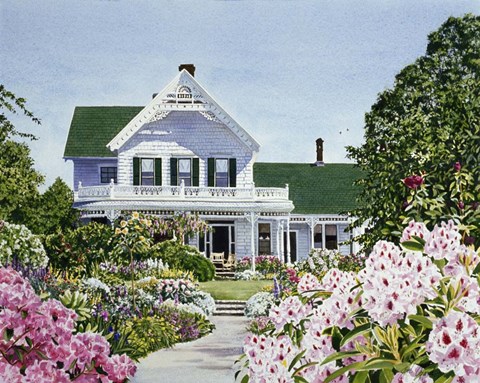 Framed Isabel's Garden Print